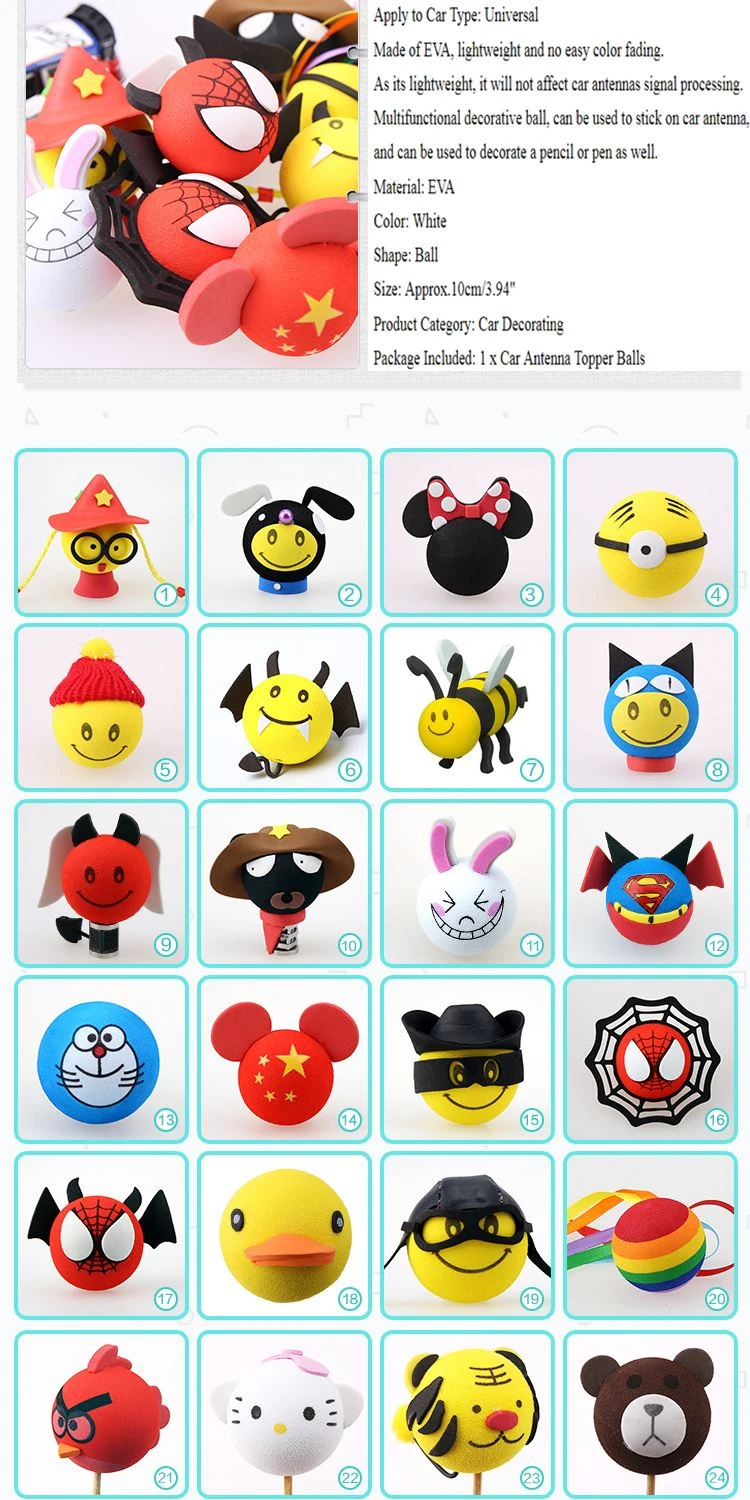 Car Antenna Ball Sticker