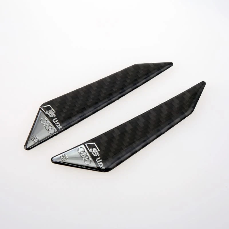 Carbon fiber badge for Audi