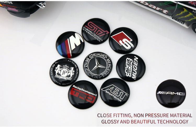 auto badge epoxy sticker