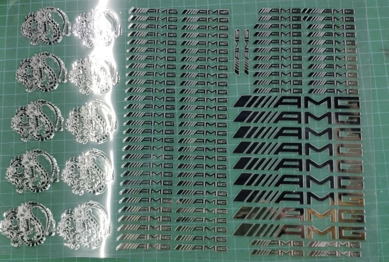 electroform metal sticker