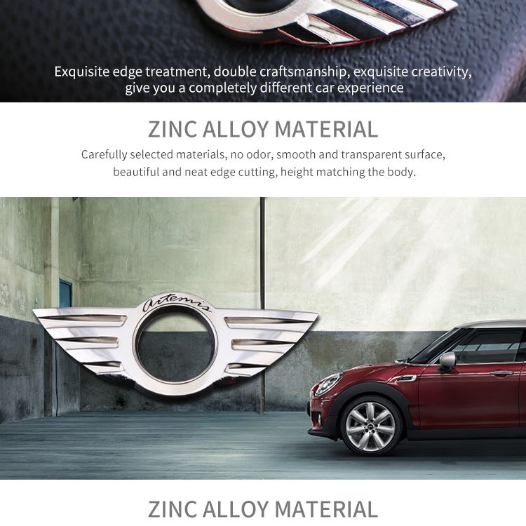 MINI zinc alloy badge MINI zinc alloy badge