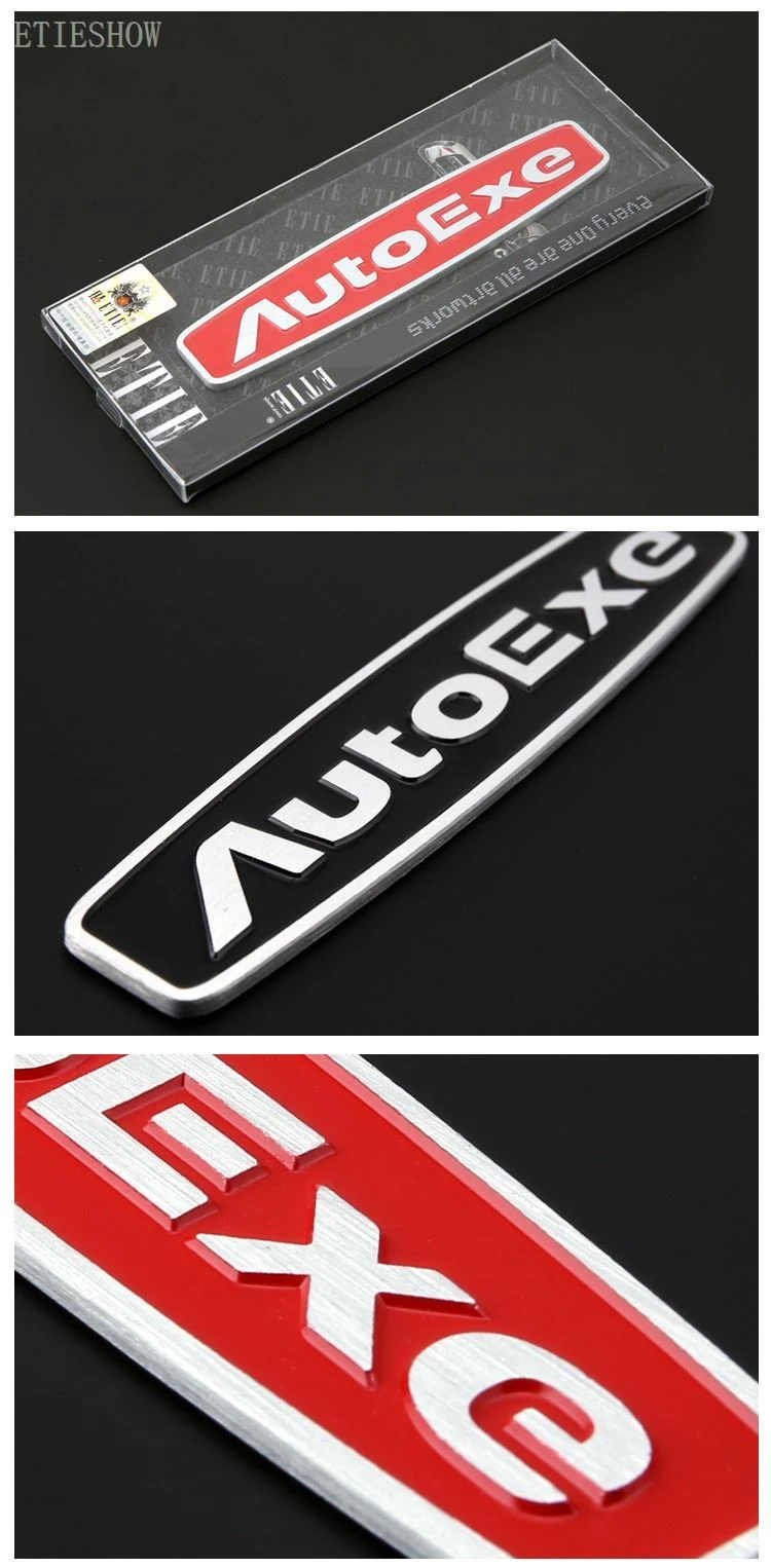 auto aluminum metal badge sticker auto aluminum metal badge sticker