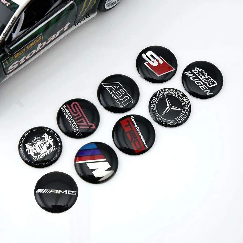 auto car emblem epoxy sticker
