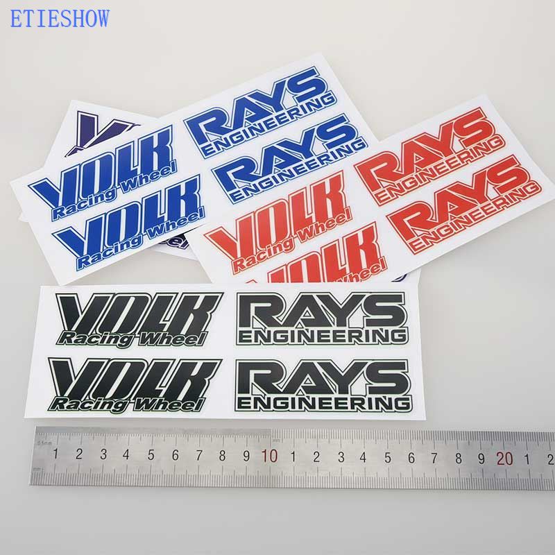 volk racing wheel sticker