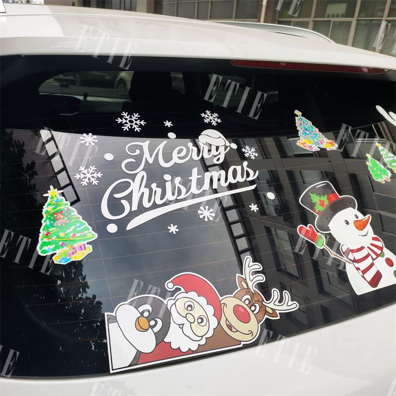 car window decal christmas
