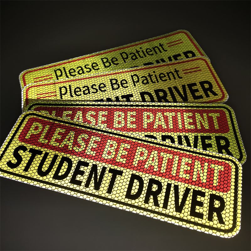 reflective magnet bumper sticker