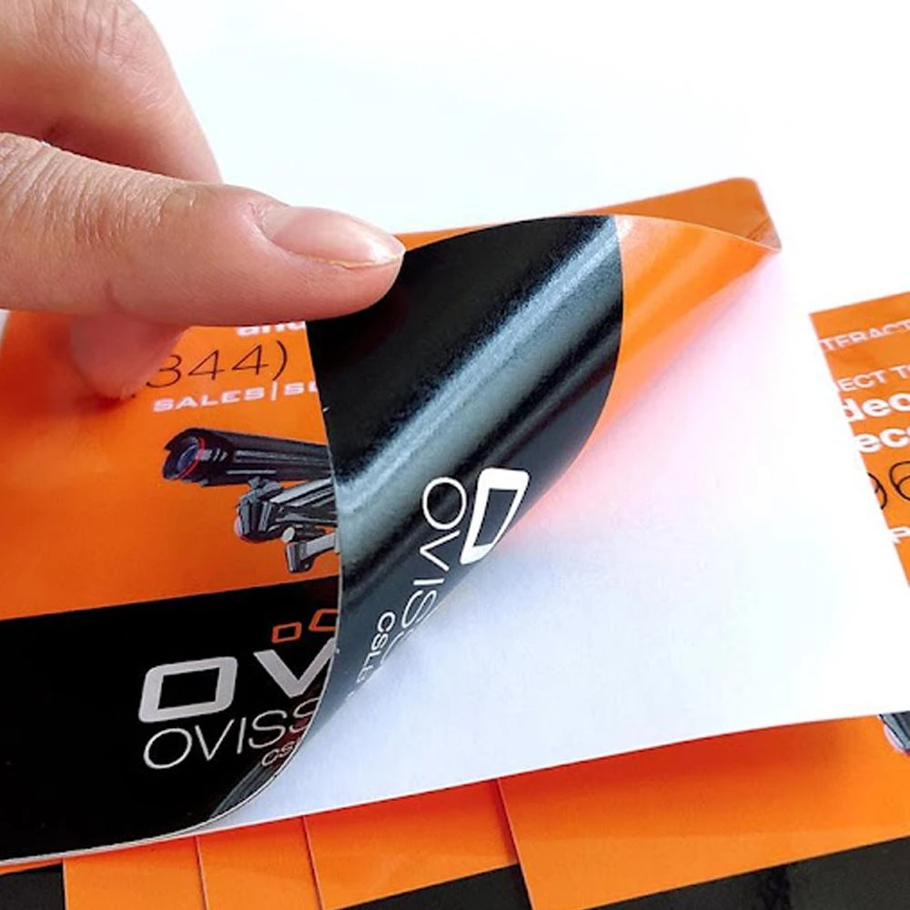 double side print sticker