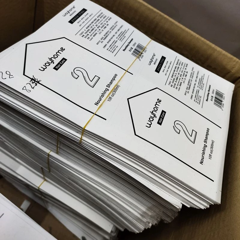 label stickers on sheet
