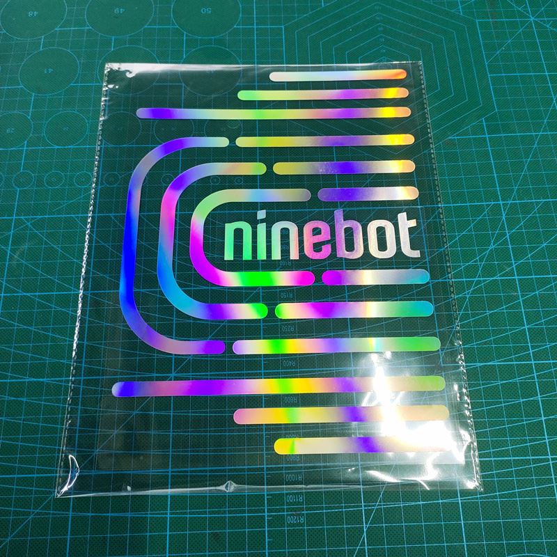 hographic die cut sticker