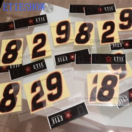 Racing Number Sticker