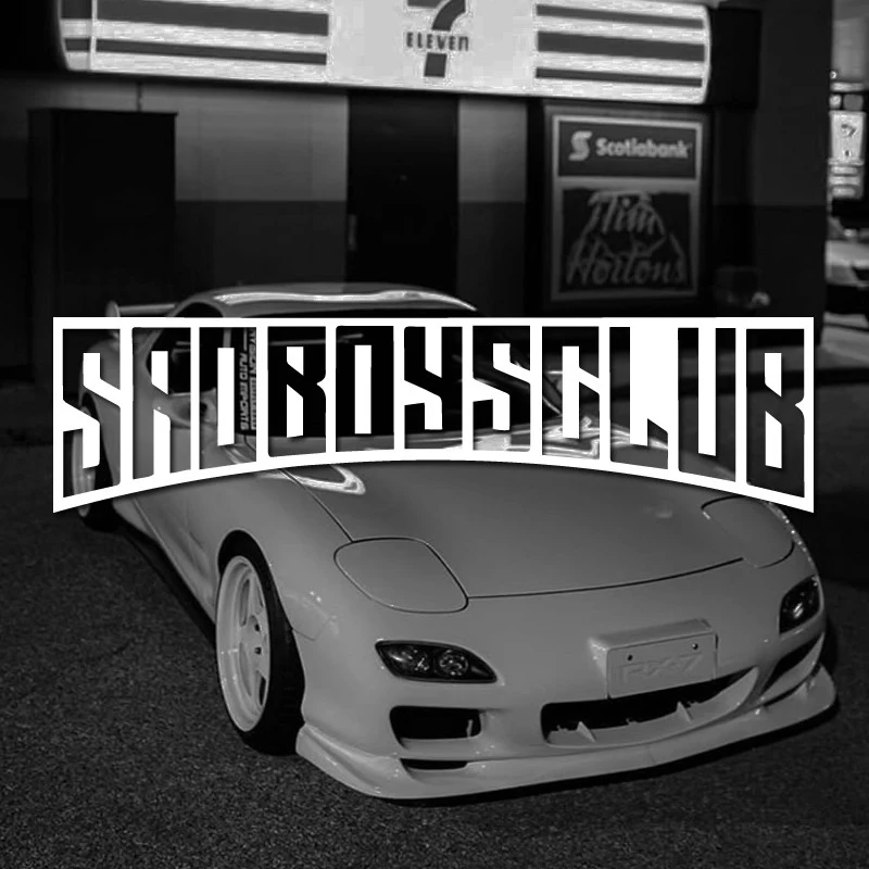 "Sad Boys Club"JDM 스타일 데칼