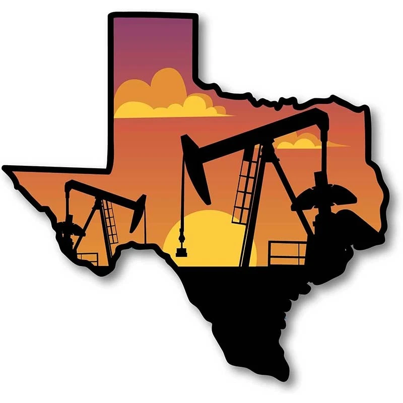 State Of Texas Landscape Decal