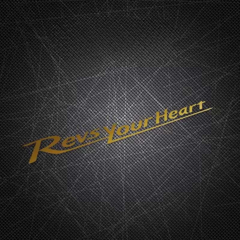 Et11377# Revs Your Heart Waterproof Car Sticker