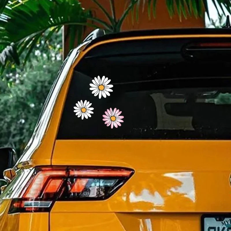 1PC Smiley Flower Motorcycle Sticker Vinyl Decal best