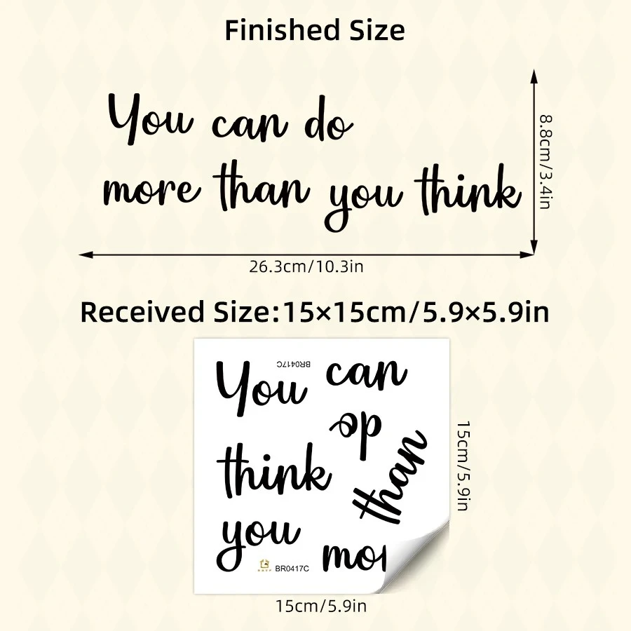 1pcs Inspirational Encouraging Quotes PVC Mirror Stickers price