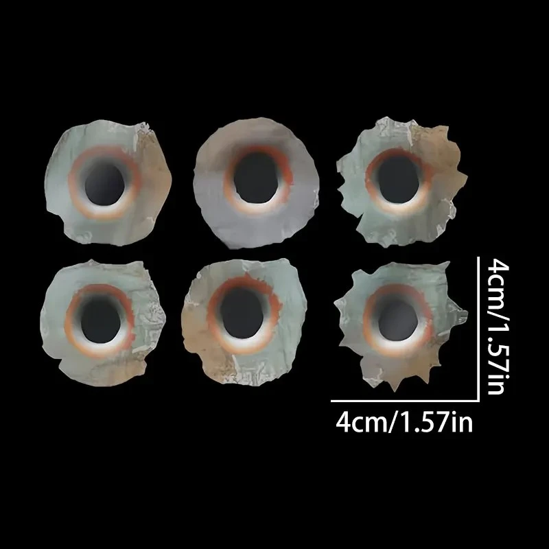 1Set Bullet Holes Motorcycle Stickers Waterproof suppliers