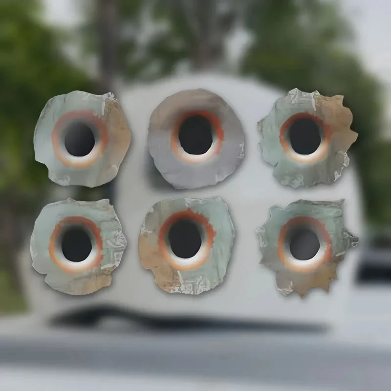 1Set Bullet Holes Motorcycle Stickers Waterproof best