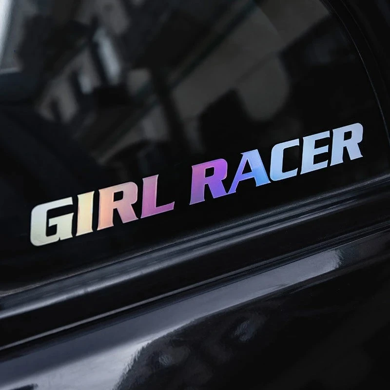 GIRL RACER Refit Laser Car Stickers suppliers