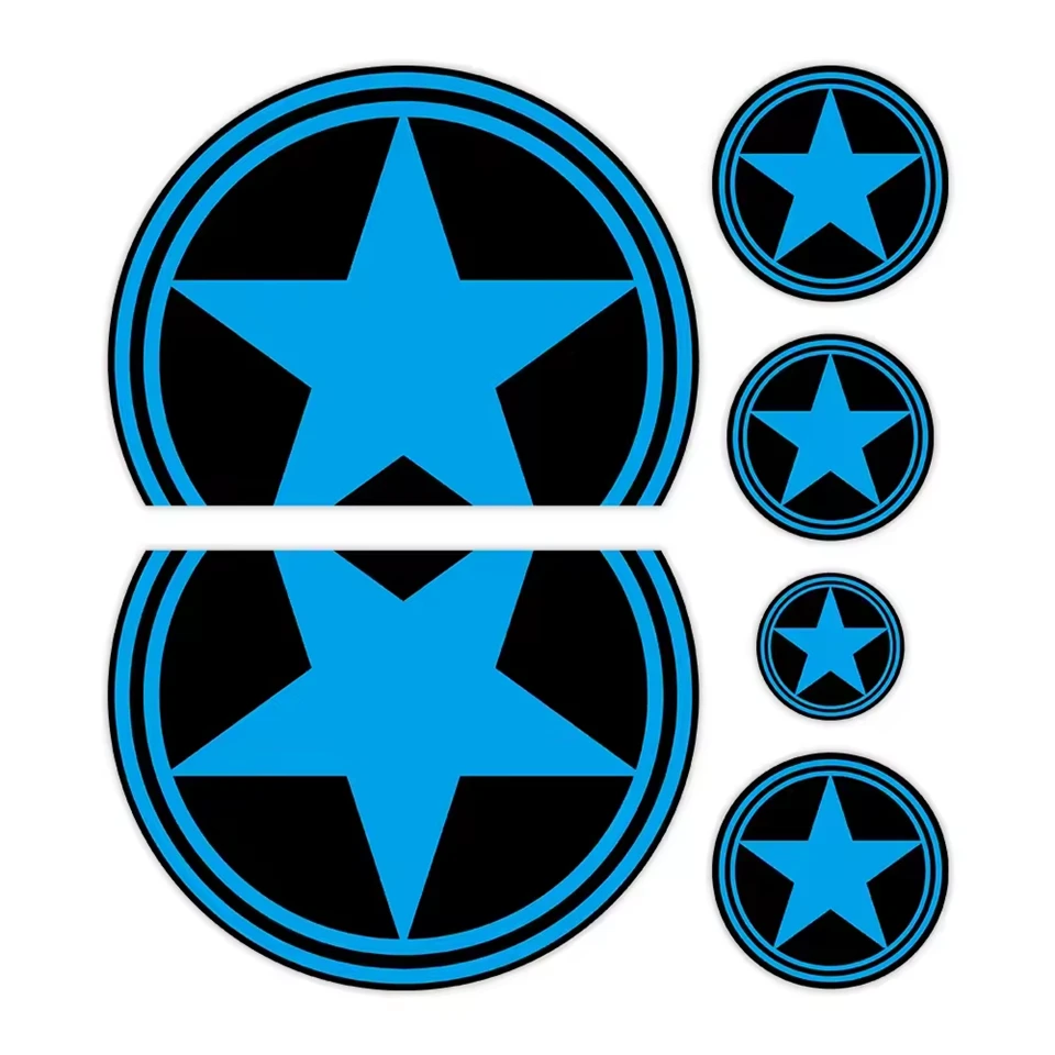 Helmet Decoration Five-pointed Star Sticker
