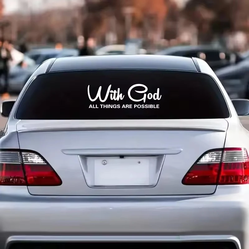 With God All Things Are Possible Sticker