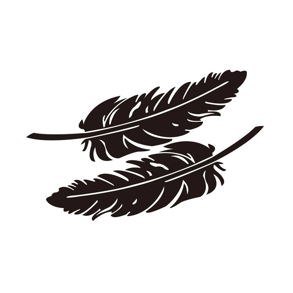 Car Window Sticker Leaf Butterfly Pattern