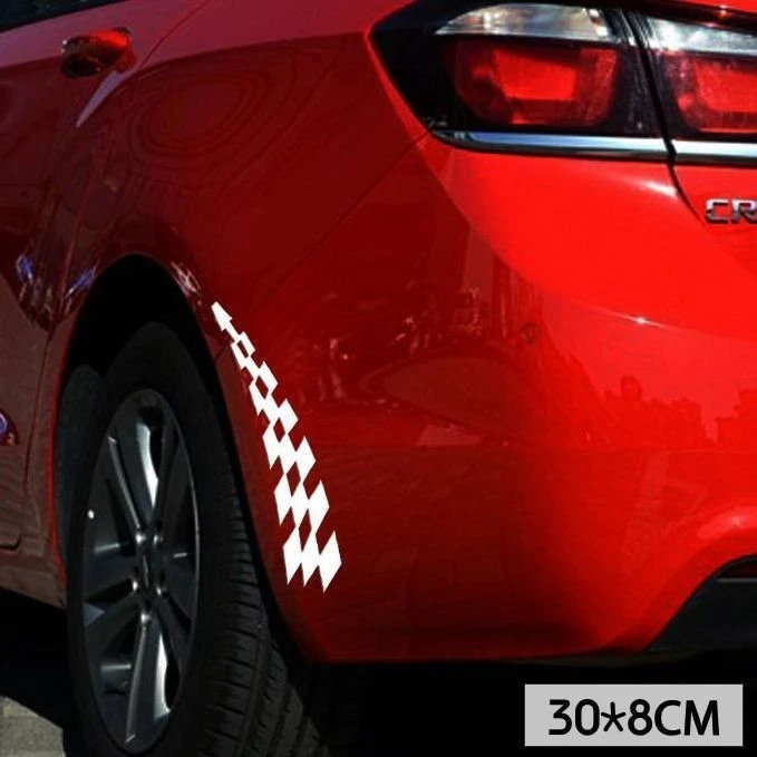 Car Fender Sticker F1 Style Flag
