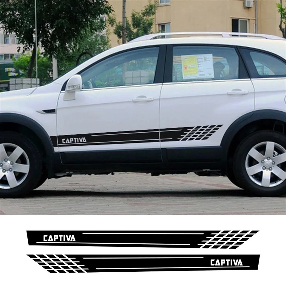 2PCS Car Door Side Stickers For Chevrolet Captiva suppliers