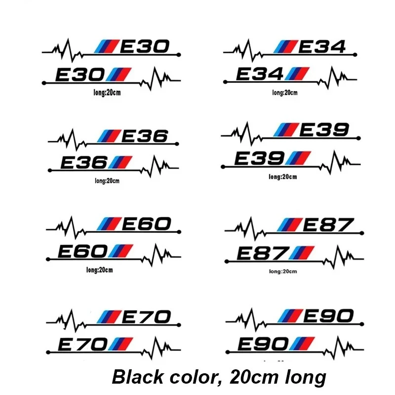 2pcs Car Windows Sticker For BMW