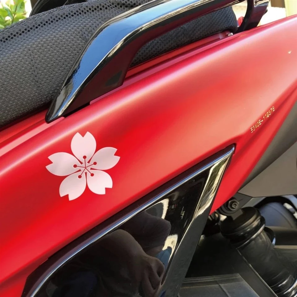 2PCS JDM Sakura 오토바이 스티커