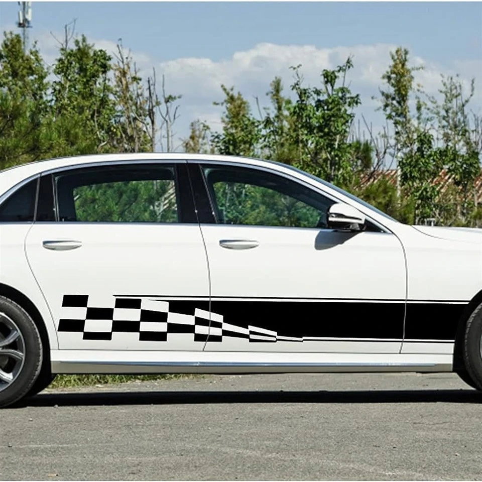 Car Body Side Stripe Decals Waterproof