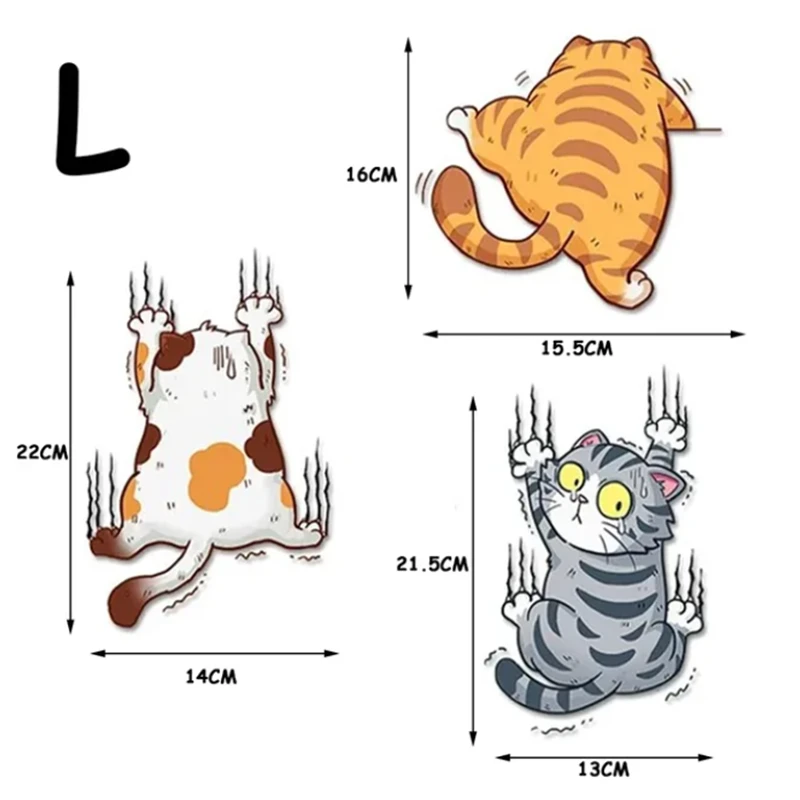 Cats Claw On Car Funny Sticker