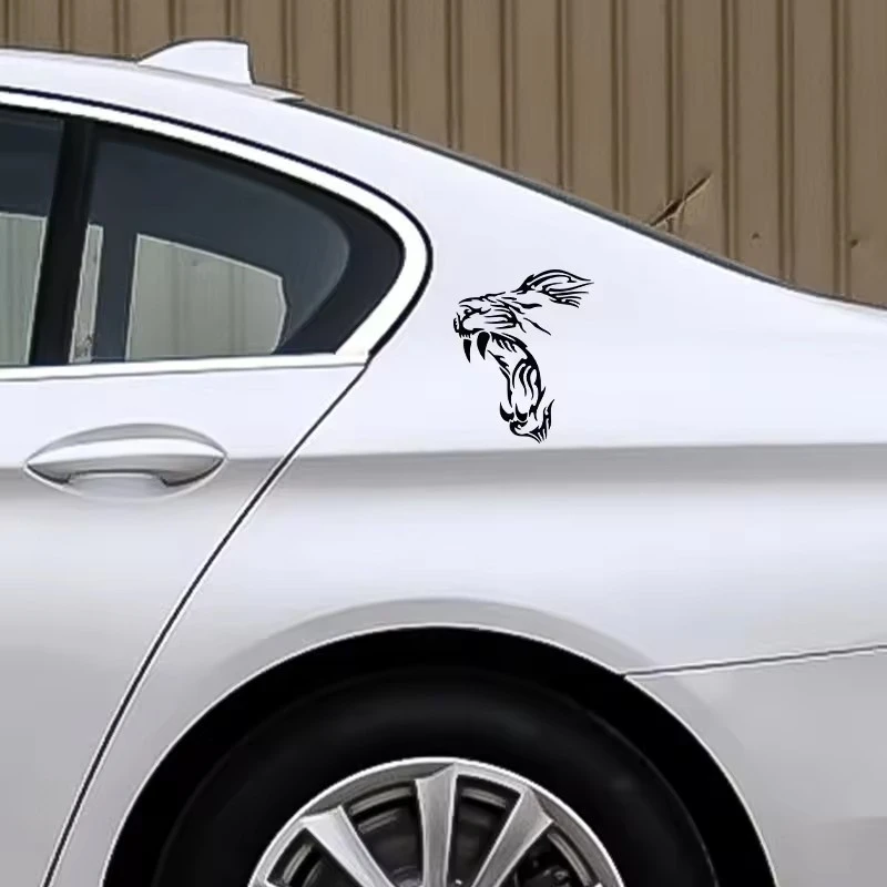 LION Funny Vinyl Decals Motorcycle