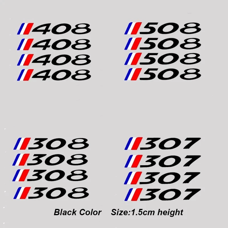 4Pcs Car Wheel Sticker For Peugeot Car factory