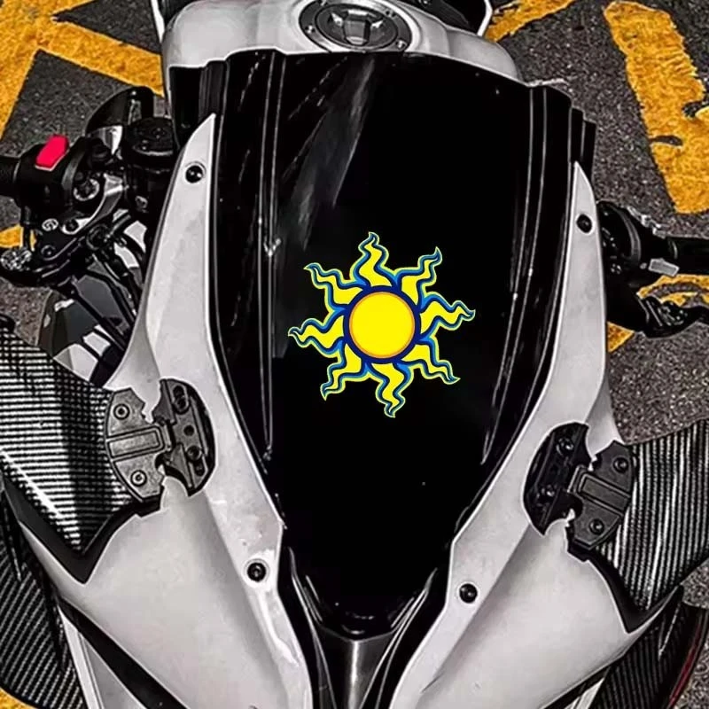 ET11388# Moon And Sun Motorcycle Stickers