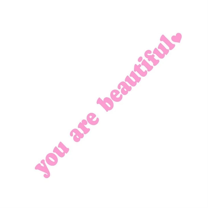 Car Sticker Vinyl You Are Beautiful