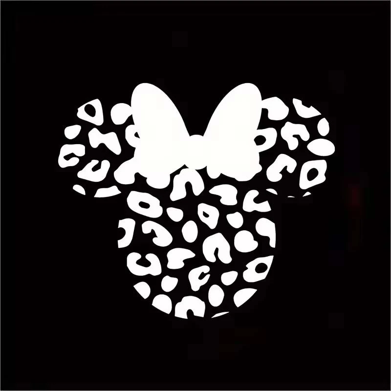 ET11399# Disne Minnie Head Vinyl Sticker For Girl Car