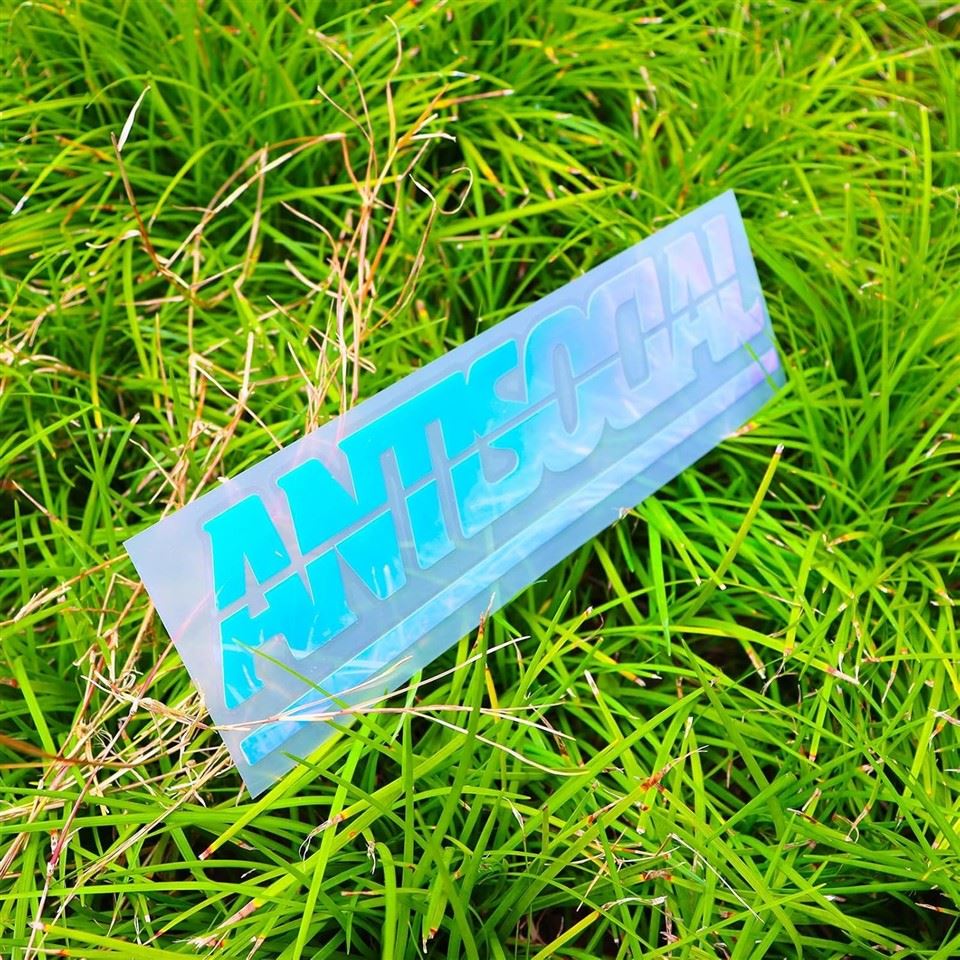 Stickers Antisocial Letters Reflective