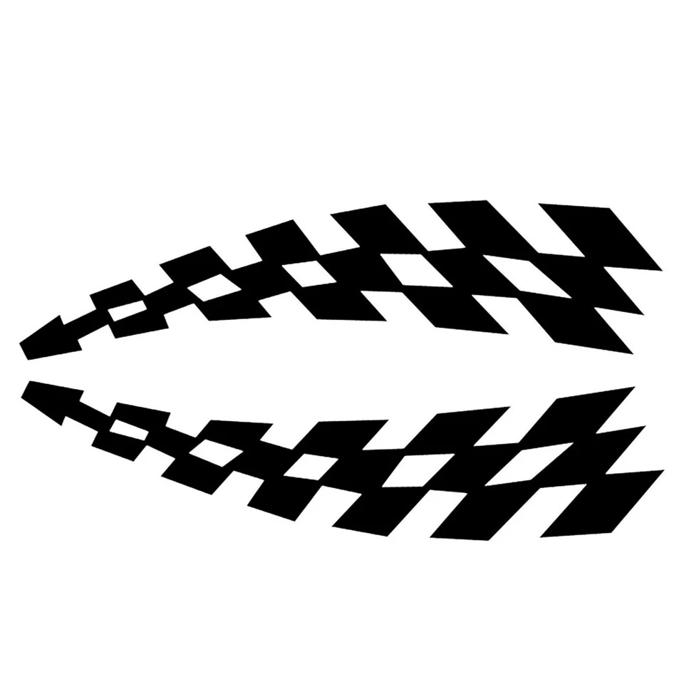 Car Fender Sticker F1 Style Flag