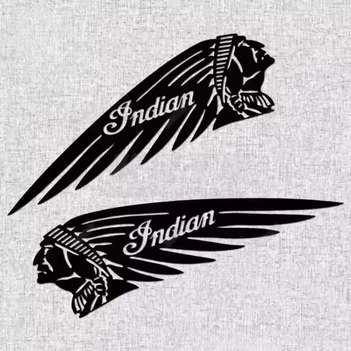Indian Chieftain Portrait Logo Motorcycle Sticker