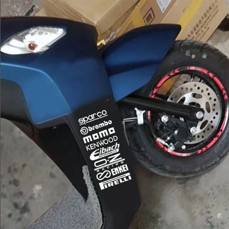 Car Motorbike Text Sticker