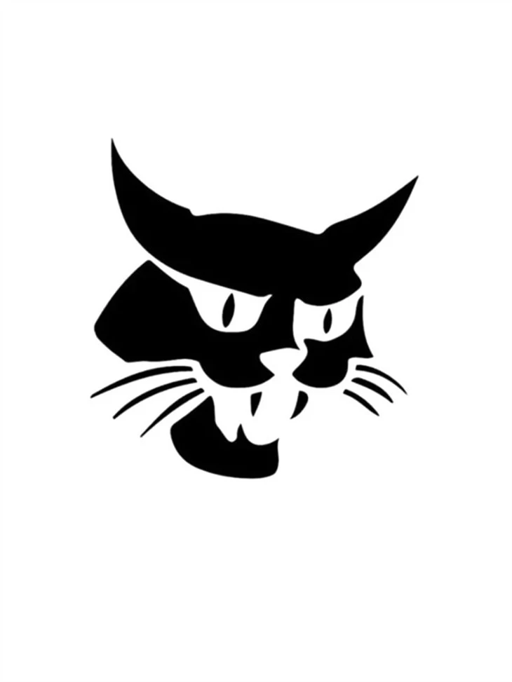 Ghost Hell Cat Car Sticker Decak