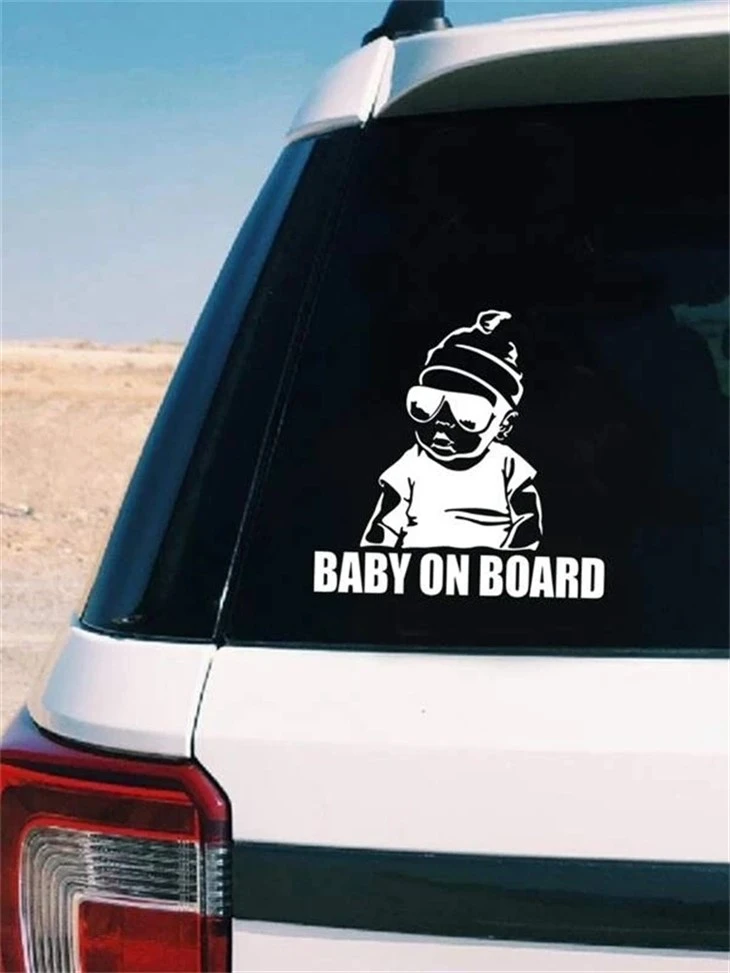 창 비닐 Baby On Board 스티커