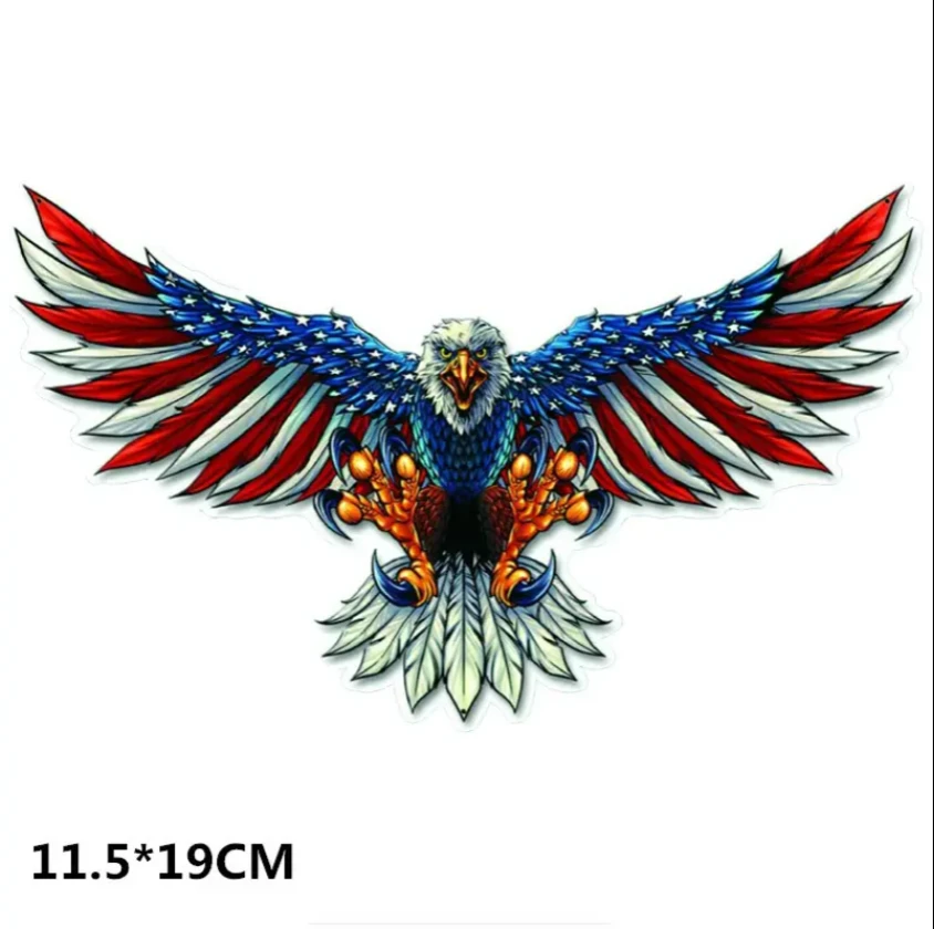 USA Eagle Bald Window Sticker