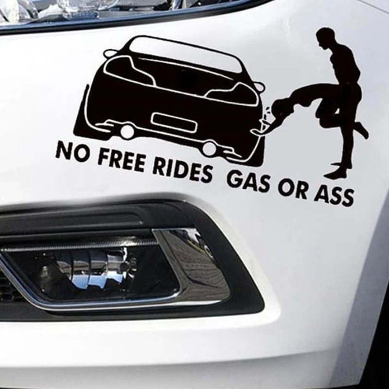 Gas Or Ass Antisocial Car Window Sticker