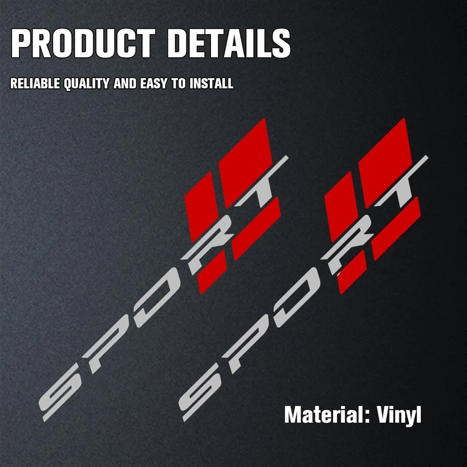 2Pack Vinyl Car Sport Sticker
