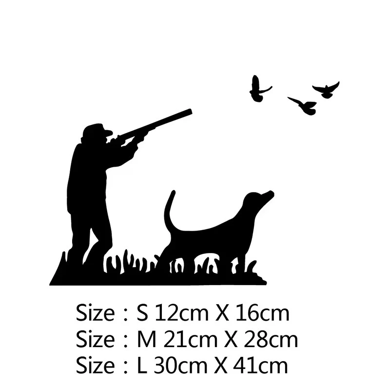 Hunter And Animal Car Sticker