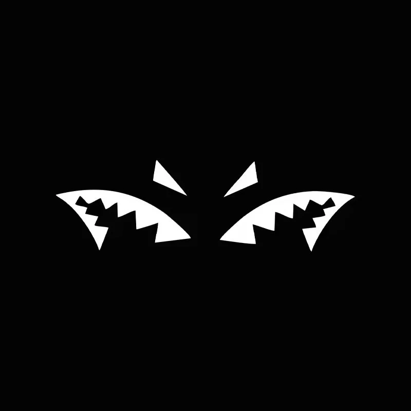 Cartoon Creative Shark Teeth Car Sticker