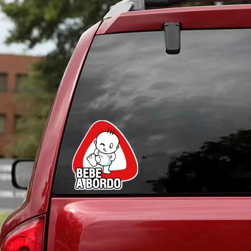 Baby On Board Bebe A Bordo Warning Sticker
