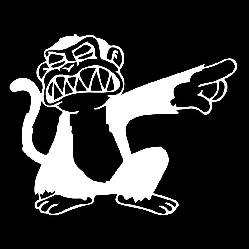 Angry Monkey Point Its Finger Funny Car Sticker suppliers