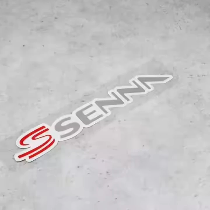 Ayrton Senna Stickers Reflective Vinyl